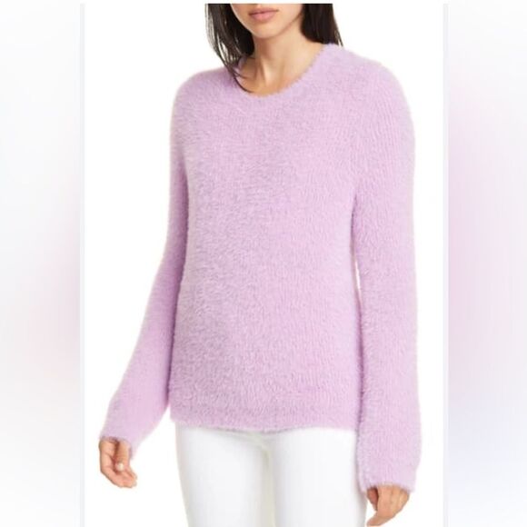 Kate Spade Fuzzy Crewneck Lilac Sweater - Picture 4 of 8